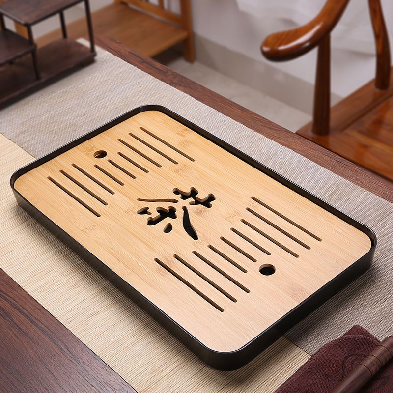 DG-CSY茶盘实木茶43*26cm【排水储水两用】