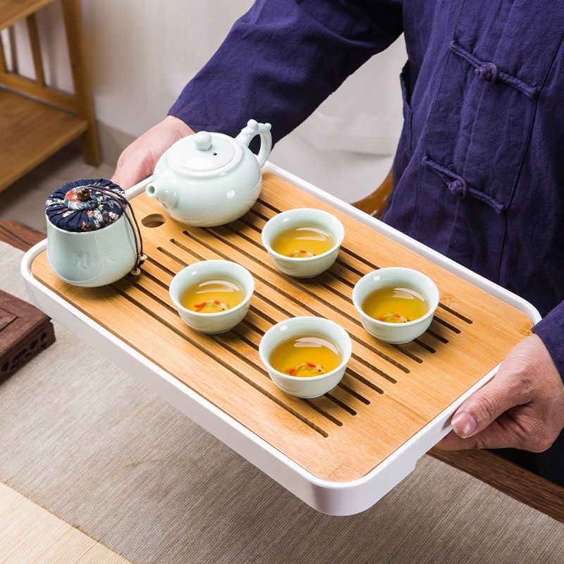 DG-CSY茶盘实木茶43*26cm【排水储水两用】
