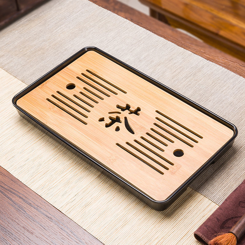 DG-CSY茶盘实木茶43*26cm【排水储水两用】