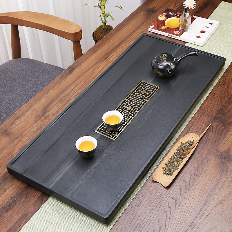 HA-CW乌金石排水茶盘35x80CM